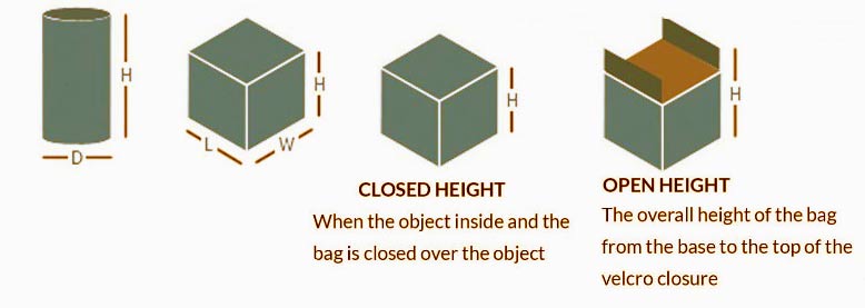 how to measure lifting bags